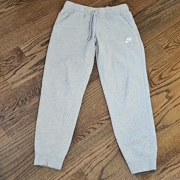 Nike Pants - Nike Sportsweat Club Fleece Joggers Light Grey